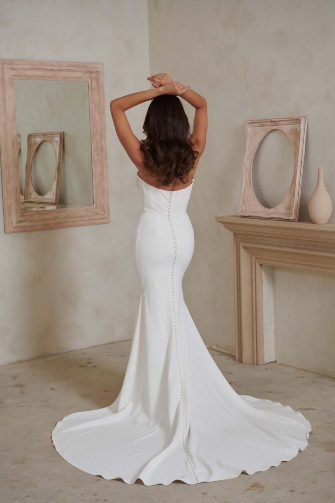 Back view of Levi gown from Serene by Madi Lane line