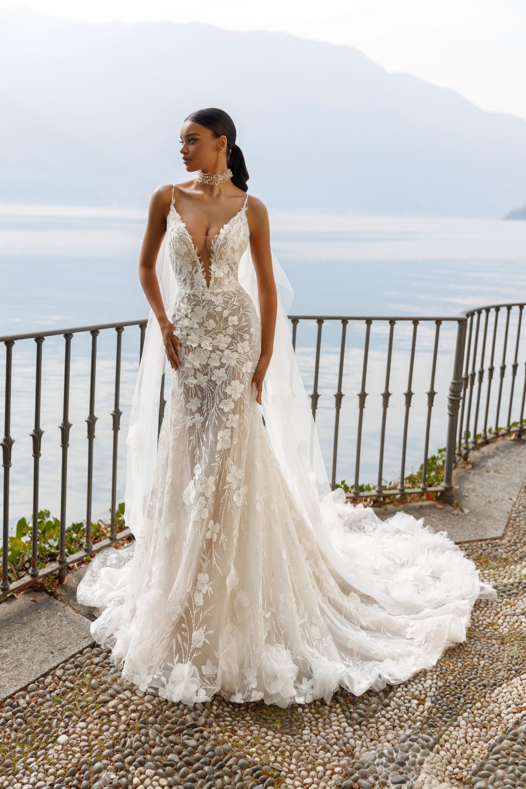 Elinor Bridal Gown by Oksana Mukha - front of dress