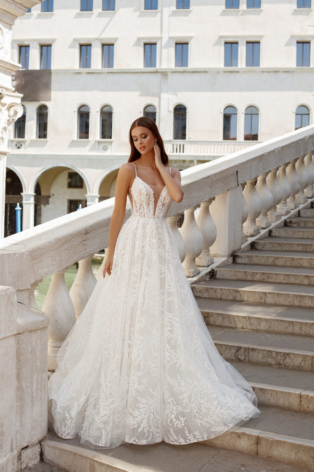 Stephany by Oksana Mukha - Front of Gown