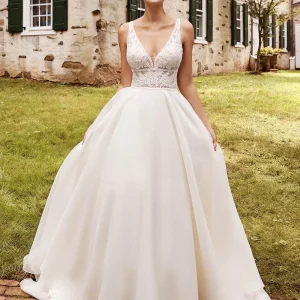 Sincerity 44262 by Justin Alexander - Front View of Dress