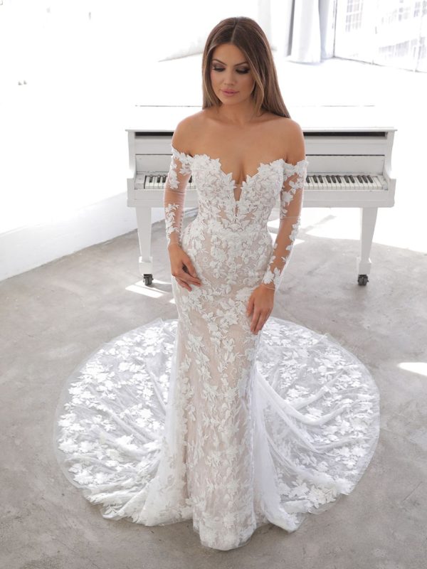 Enzoani Blue - Naroza - Front of Gown